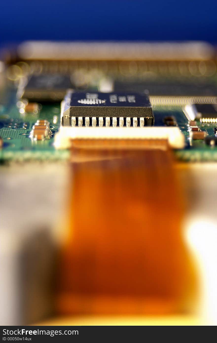 Hard disk component close-up