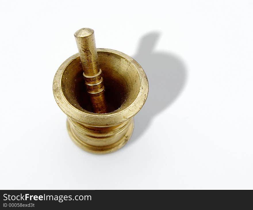 Brass Bowl With Stick