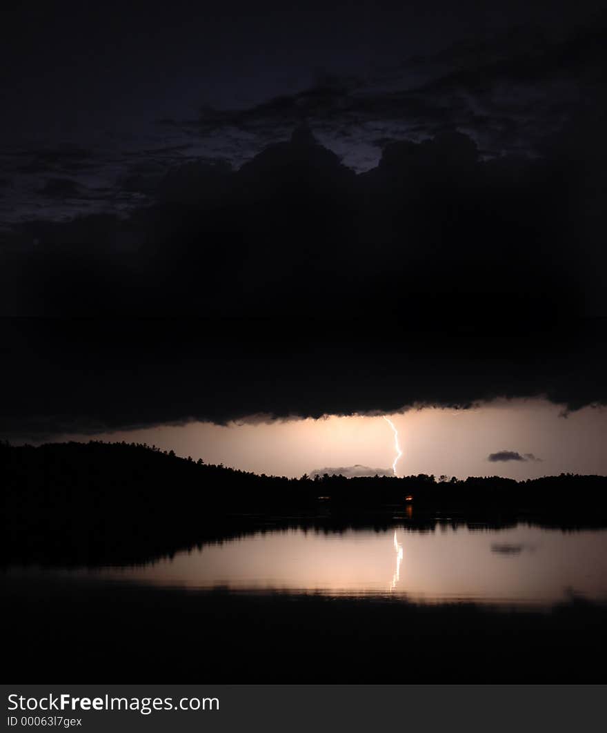 Heat storm on the lake. Heat storm on the lake