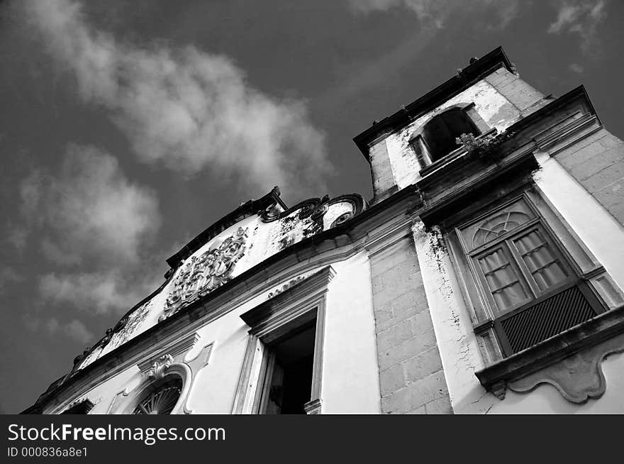 Church in old town of olinda, with hundrends of years. Church in old town of olinda, with hundrends of years