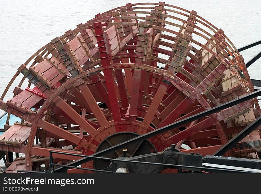 Paddle Wheel on a River Boat.