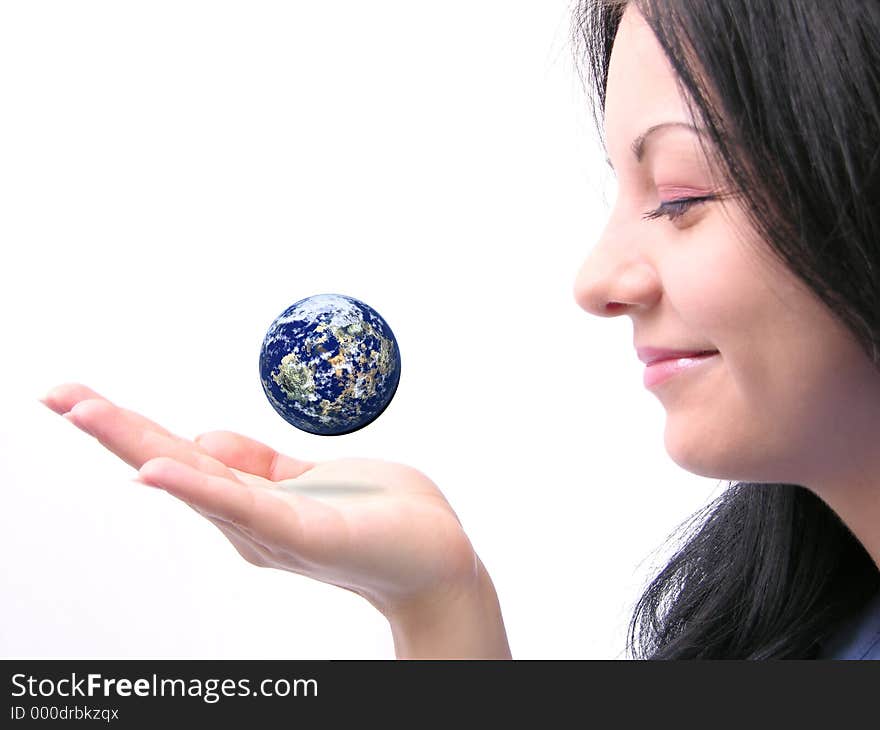 World in your hand. Conceptual shot for business success.