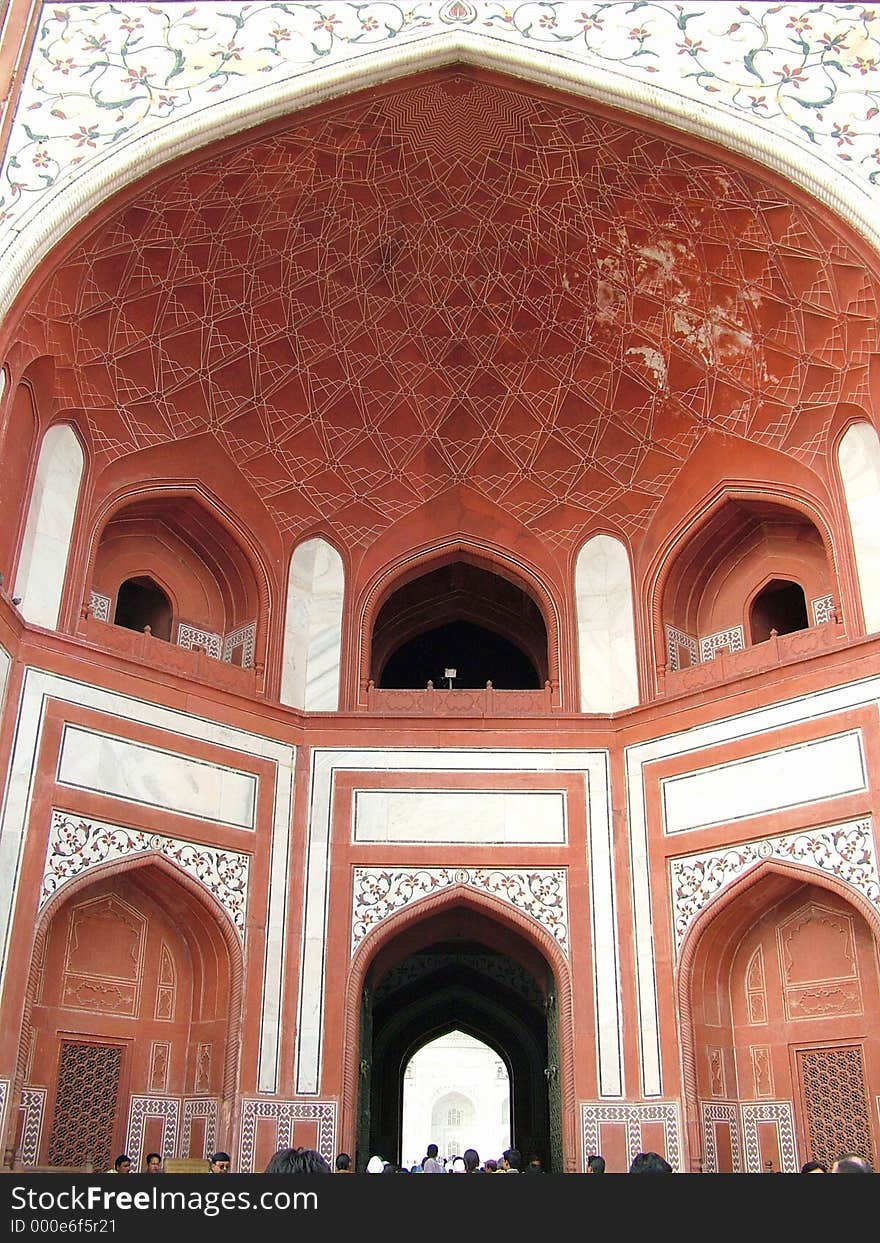 Red stone mughal imambara