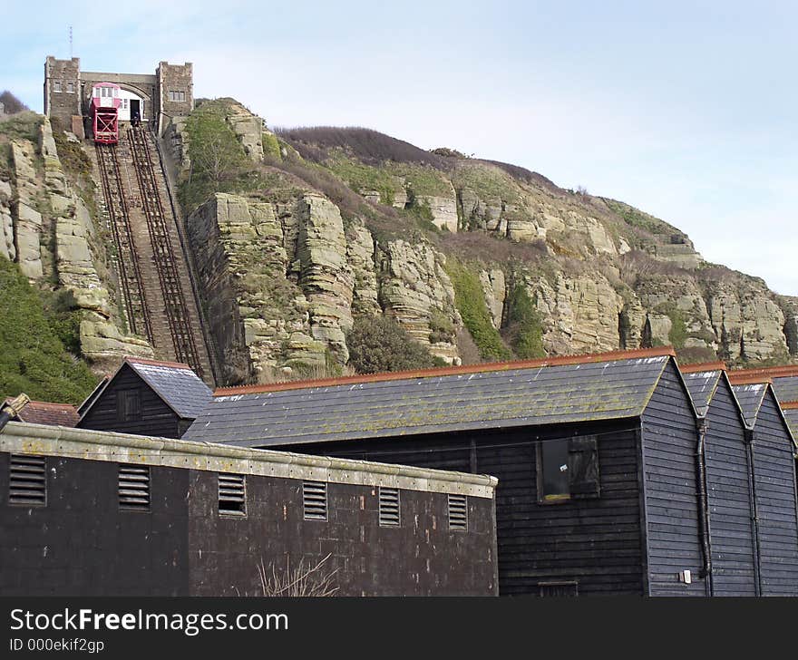 Fishing huts