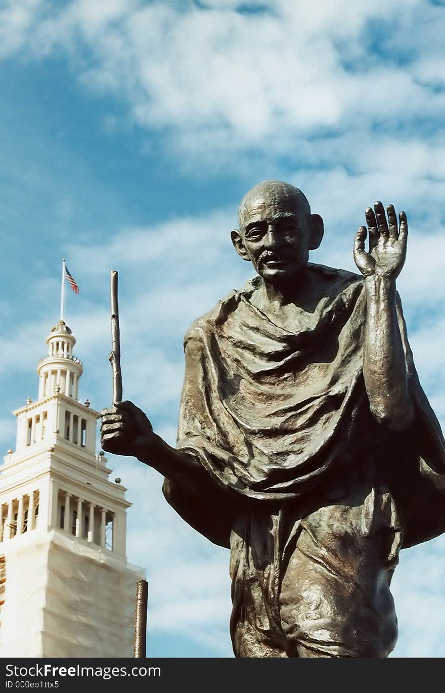 Statue of poor man in San Francisco. Statue of poor man in San Francisco