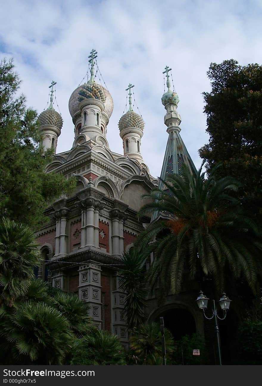 Orthodox church in Sanremo, Italy.