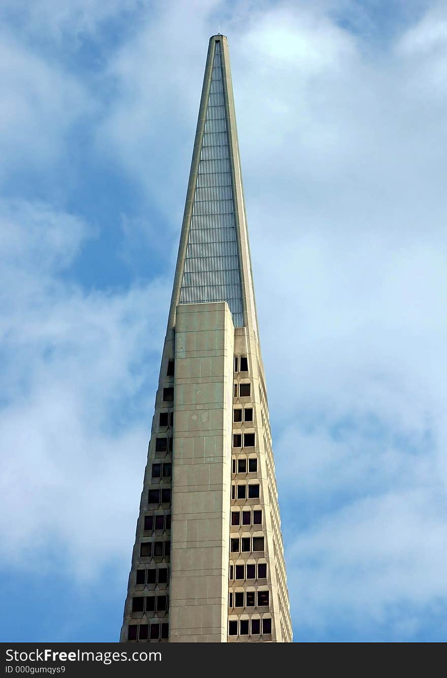 Top of building downtown San Francisco,California. Top of building downtown San Francisco,California