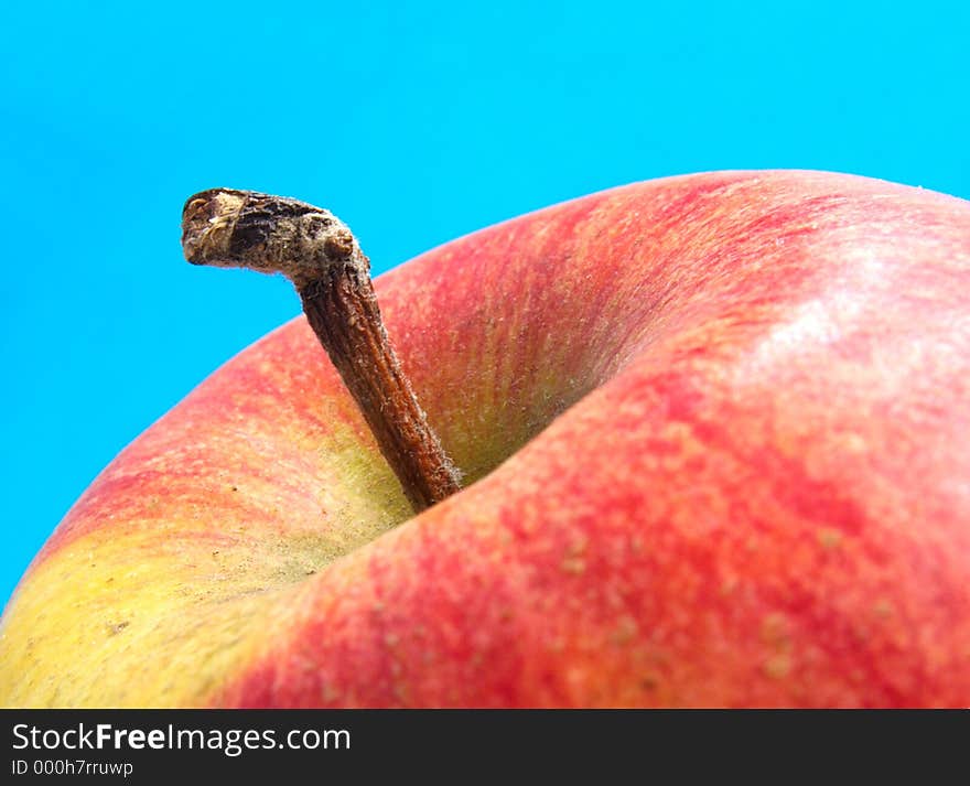 Braeburn apple closeup