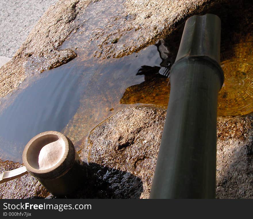 Bamboo fountain