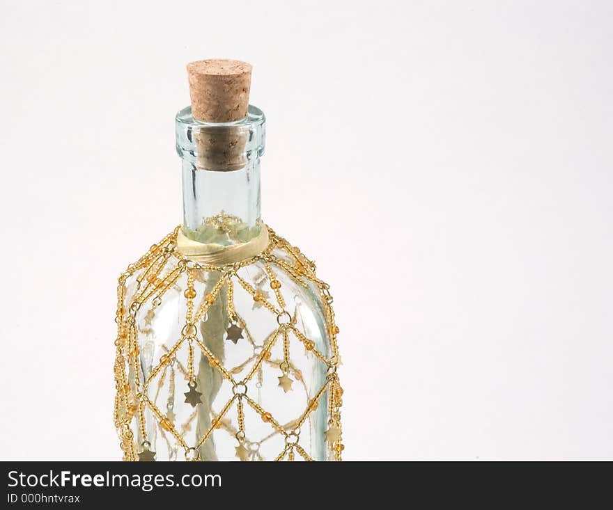 Decorated Glass Bottle