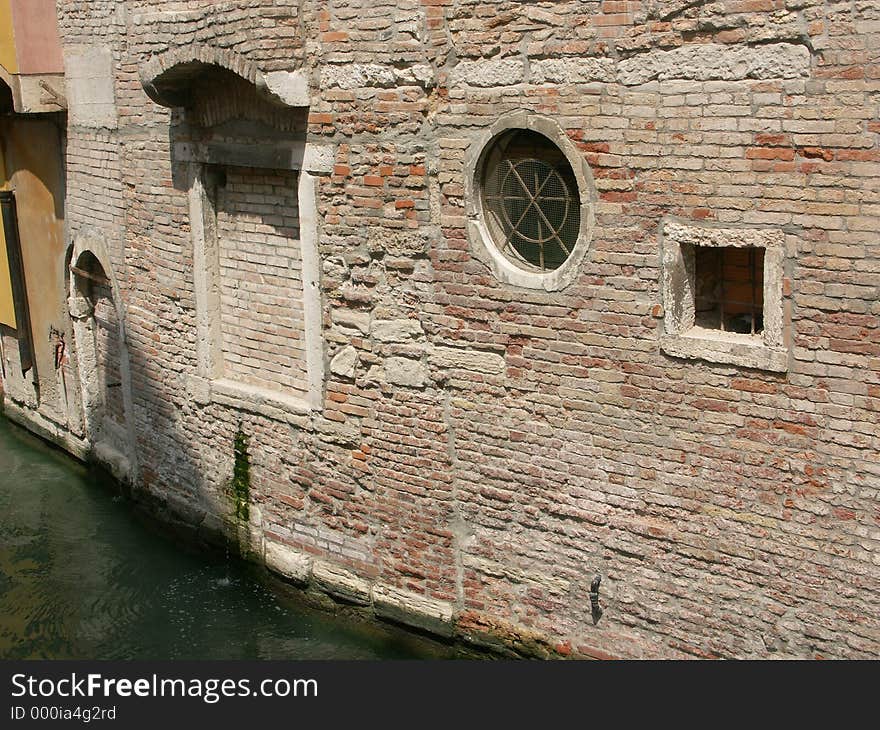 Building in a back alley of Venice Italy. Building in a back alley of Venice Italy
