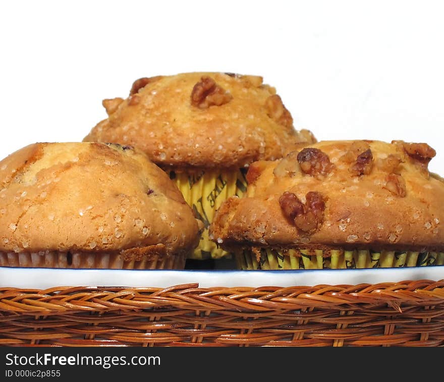 Blueberry and banana nut muffins