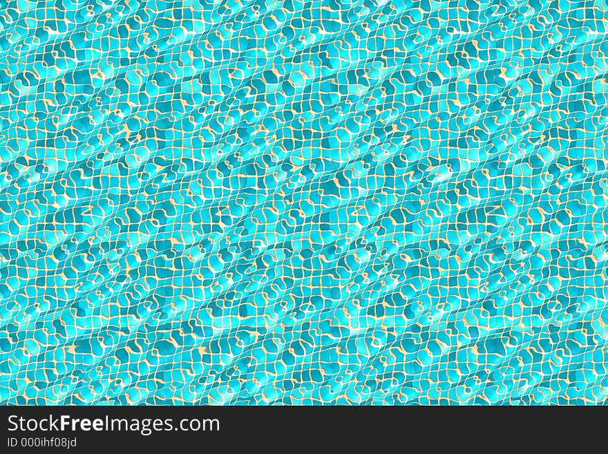 Photoshop generated image of a tile mosaic surface with a water effect on top. Photoshop generated image of a tile mosaic surface with a water effect on top.