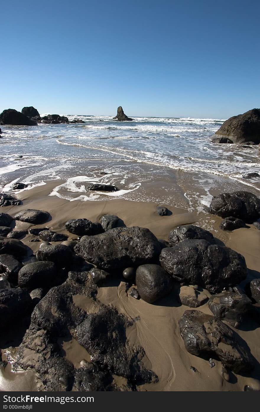 Tide pools in the Pacific Ocean.