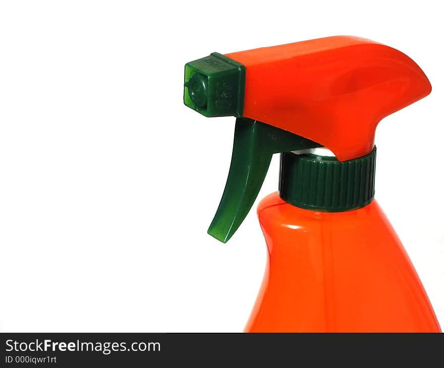 Orange spray bottle