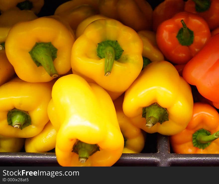 Yellow and Orange peppers