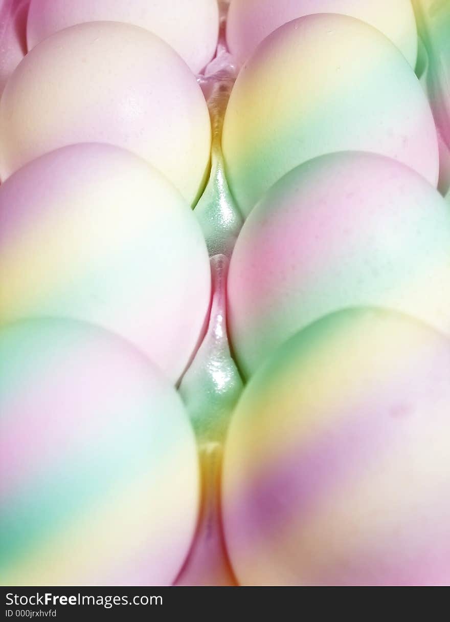 Eggs in pastels. Eggs in pastels