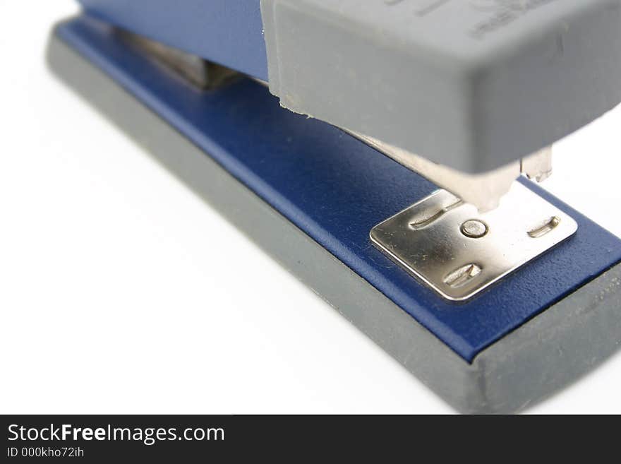 Blue and grey stapler