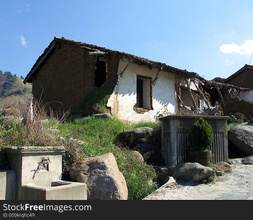 A deserted house at Kakopetria village, Cyprus. A deserted house at Kakopetria village, Cyprus