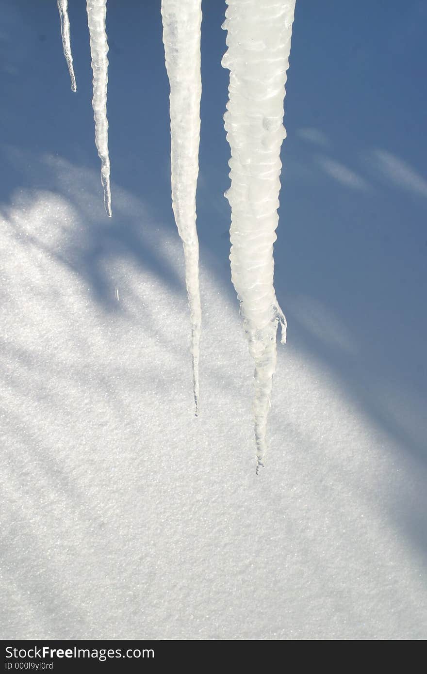 Melting icicles