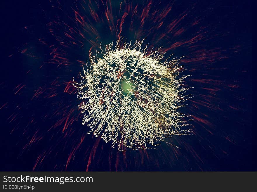 Abstract fireworks