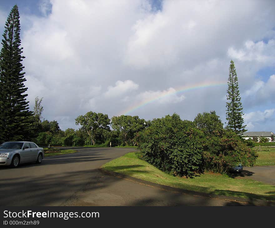 Pot of gold at the end of the rainbow