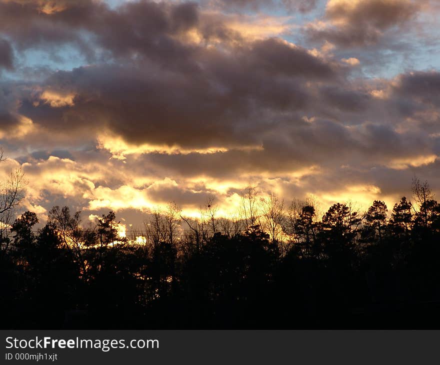 Sky at sunset