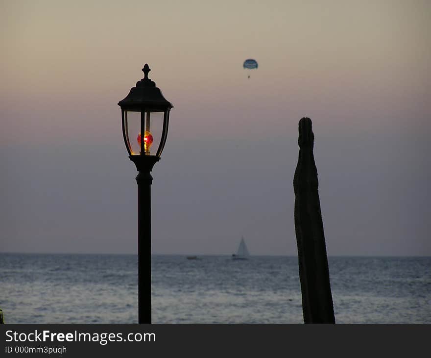 Nice and famous ibiza sunset