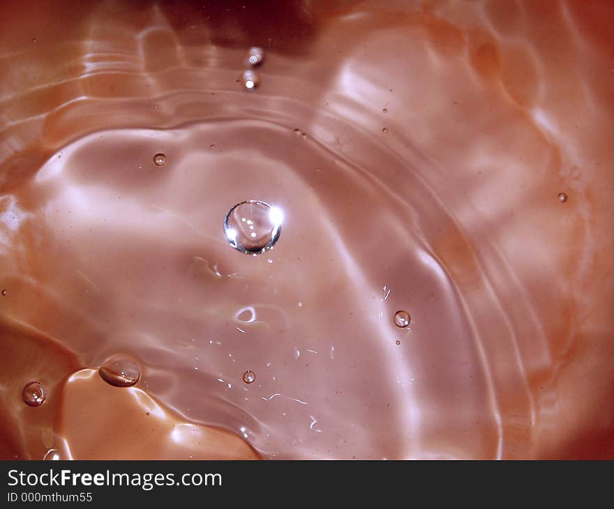 Close up of drop of water