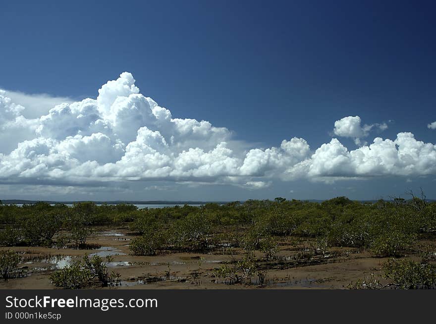 A coastline in pristine condition. A coastline in pristine condition.