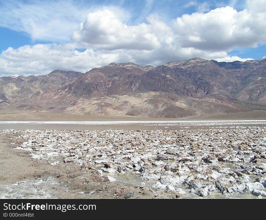 Death Valley and its wonderful landscape. Photo taken near the famous Devil's golf course. Death Valley and its wonderful landscape. Photo taken near the famous Devil's golf course.