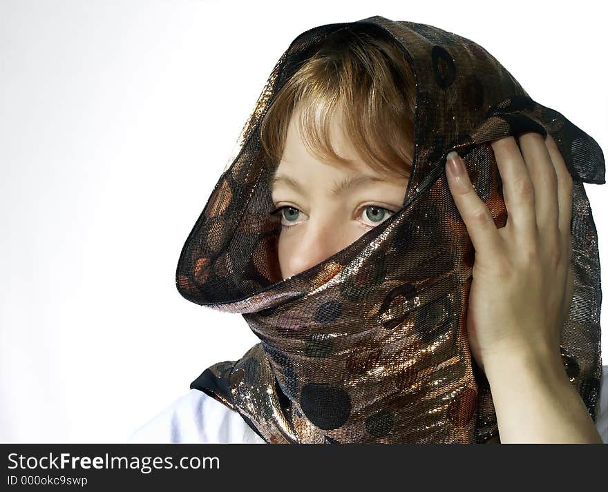 Covered woman