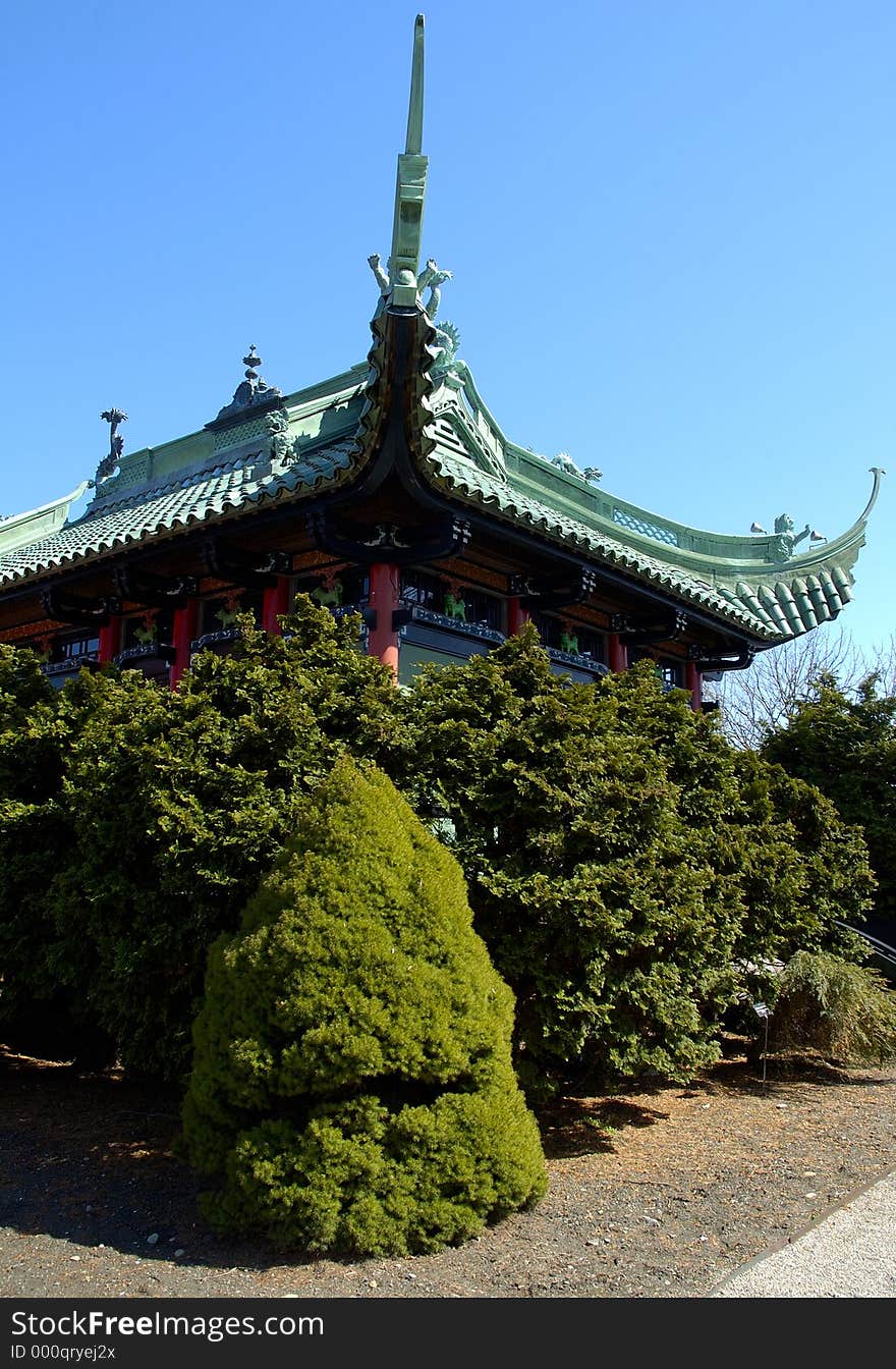 A chinese tea house