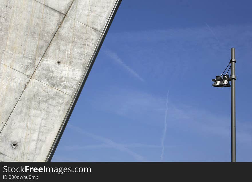 Futuristic bridge in Parma - Italy. Futuristic bridge in Parma - Italy