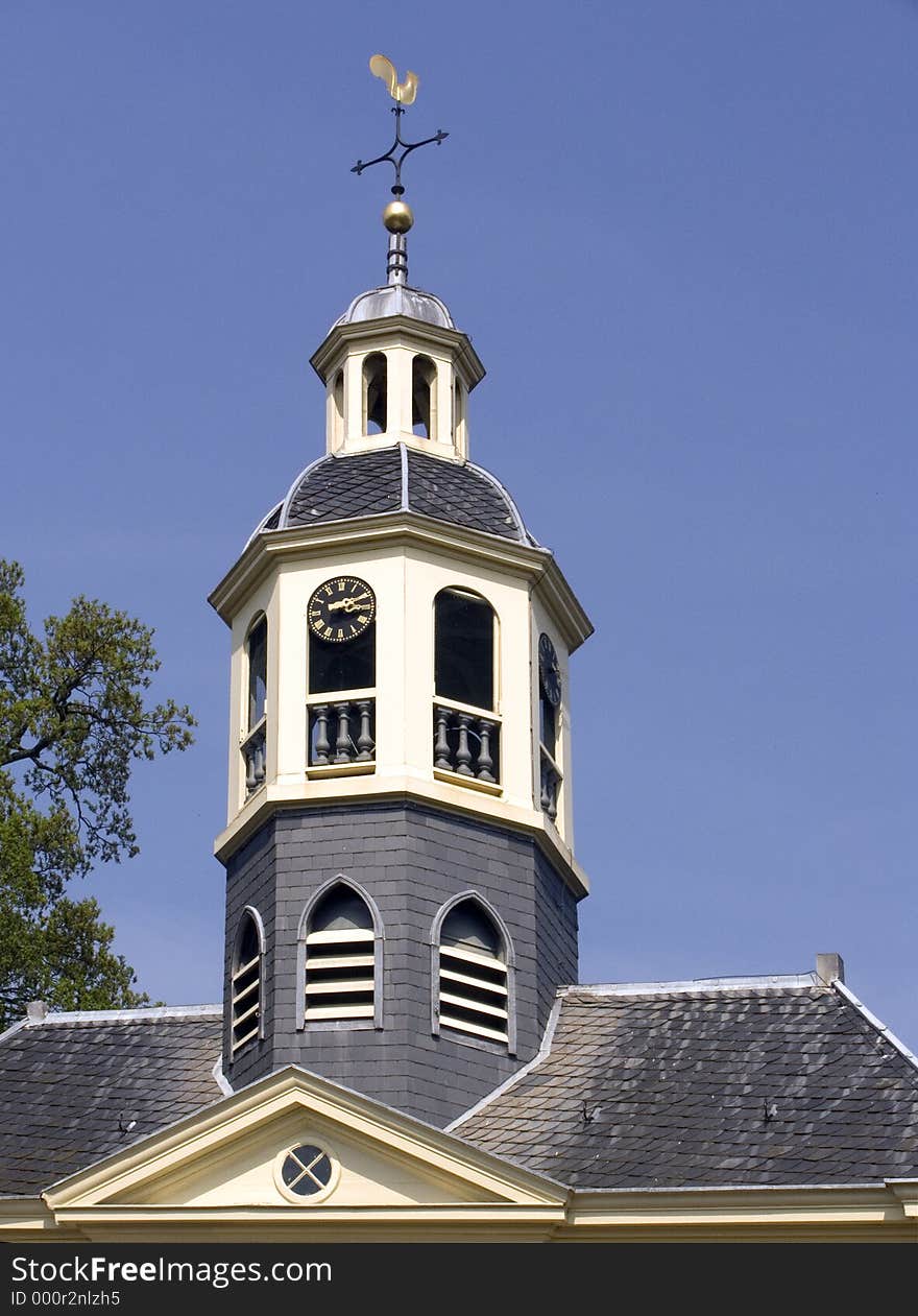 Church tower, Leusden, Holland. Church tower, Leusden, Holland