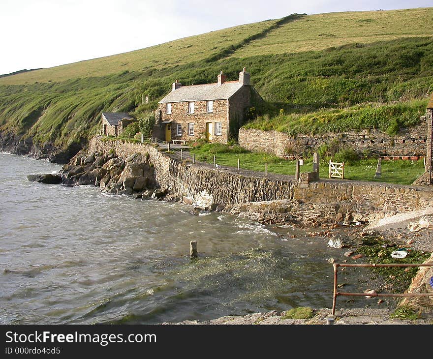 Seaside cottage in Conwall England. Seaside cottage in Conwall England