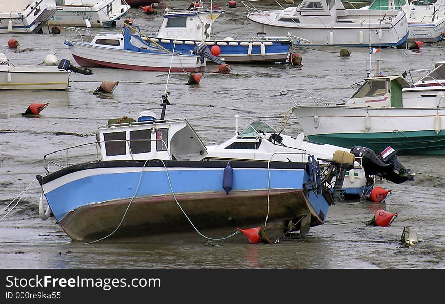 Fishing boats in Normandy