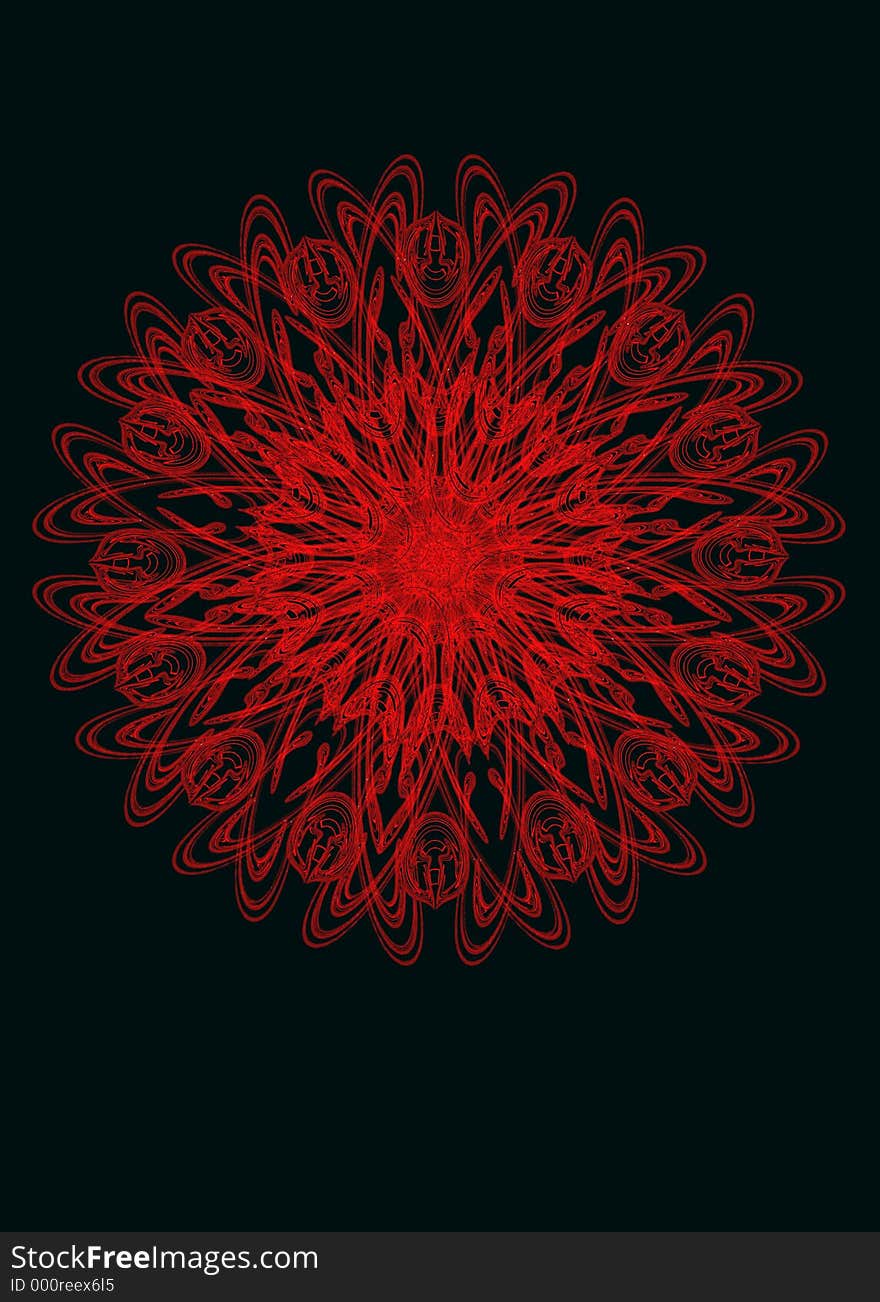 Red kaleidoscope