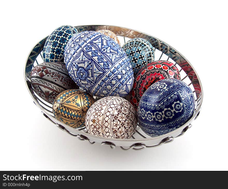 Traditional painted eggs