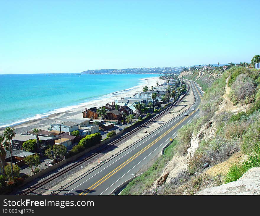 This ia a view of the pacific ocean, from a property high on a hill. This ia a view of the pacific ocean, from a property high on a hill.