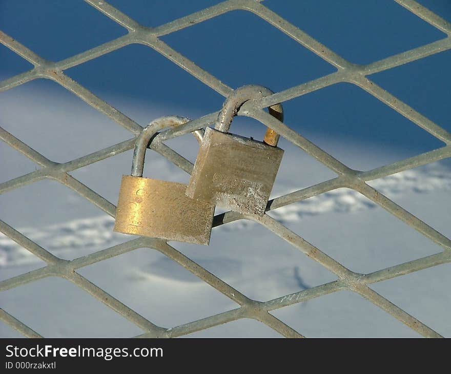 A pair of padlocks