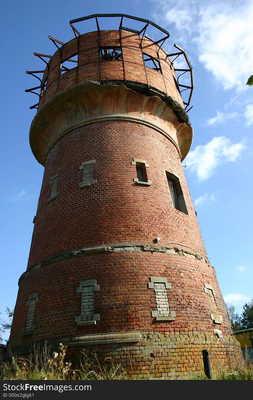 Old train tower. Old train tower