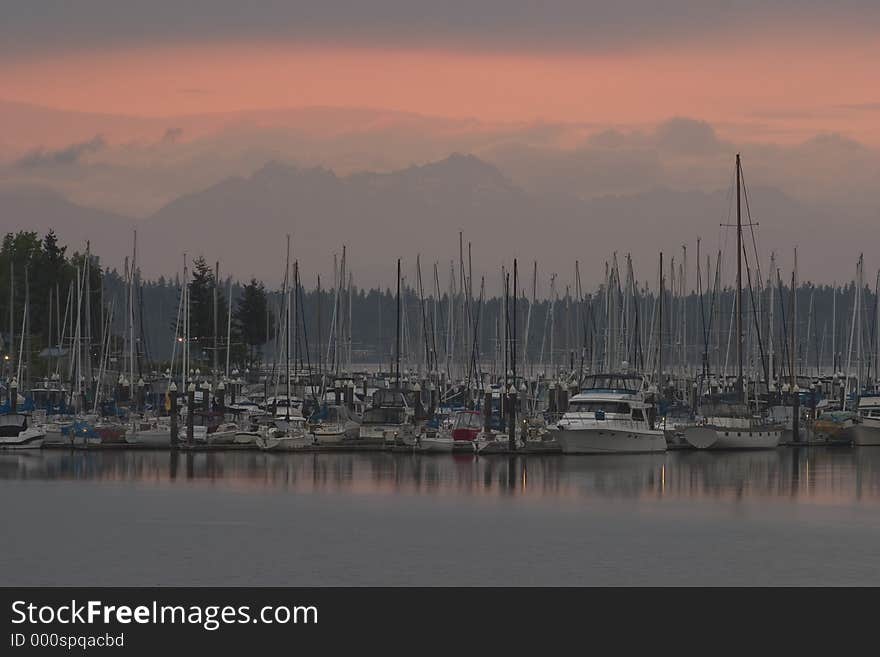 Sunset at the docks