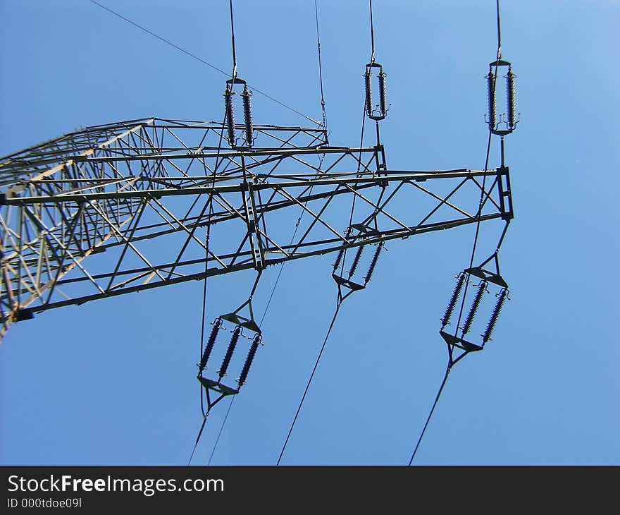 High voltage tower insulators. High voltage tower insulators