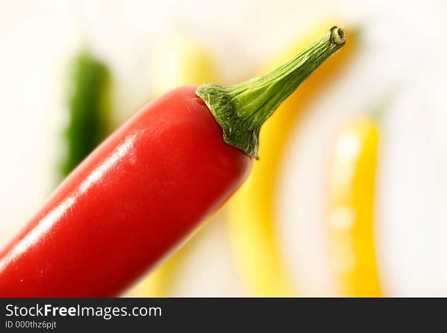 Red pepper closeup. Red pepper closeup