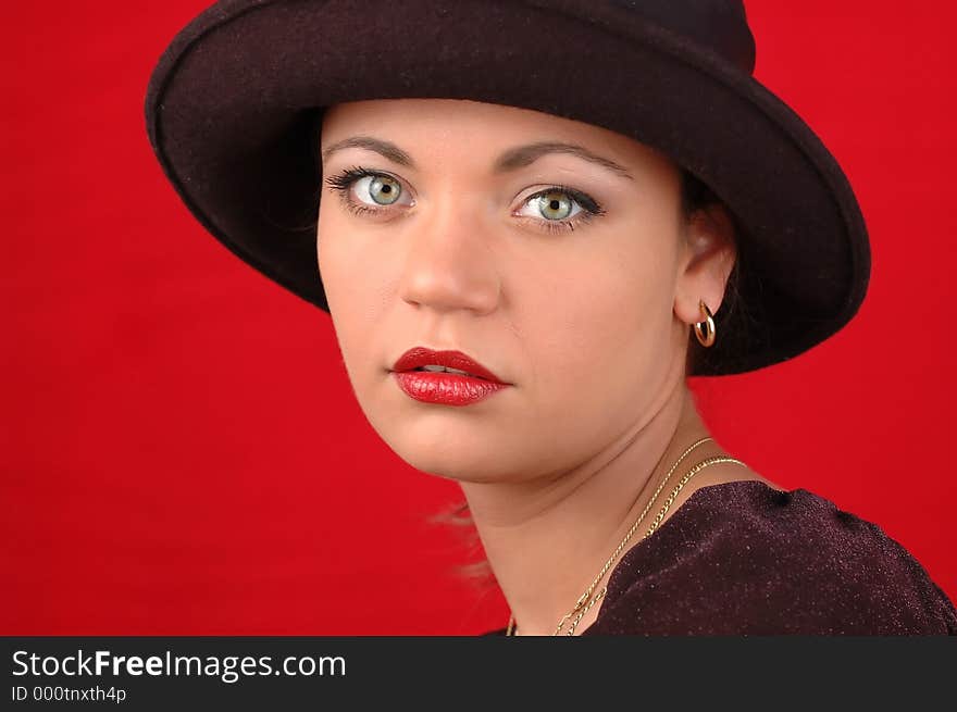 Woman In Black Hat