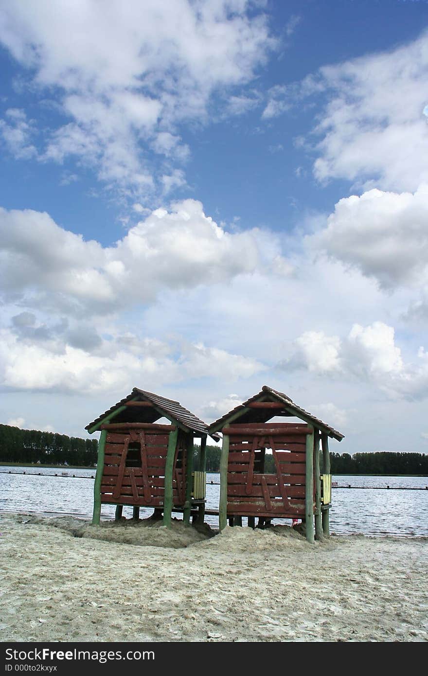 Beach cabins