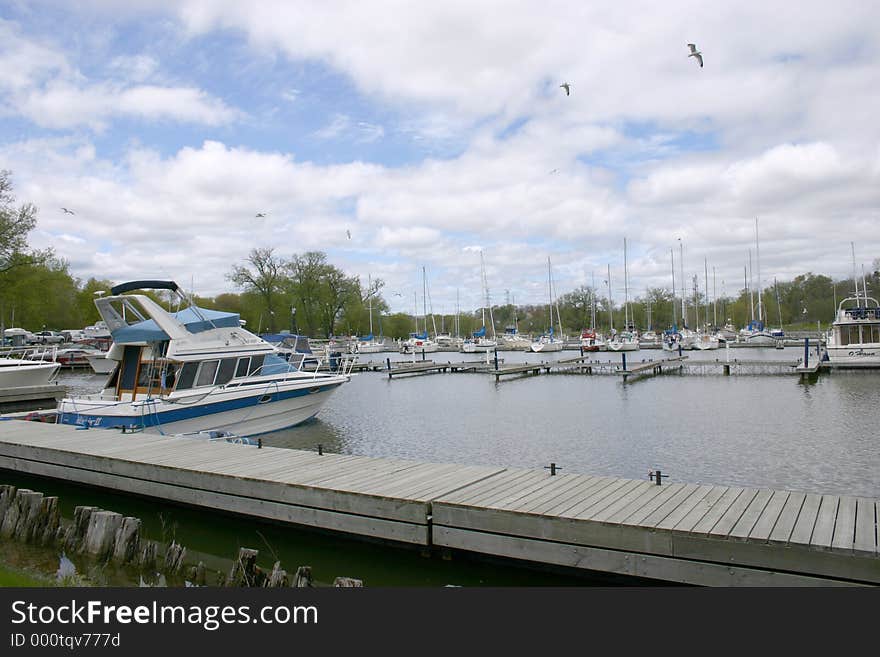 Boat in the harbour