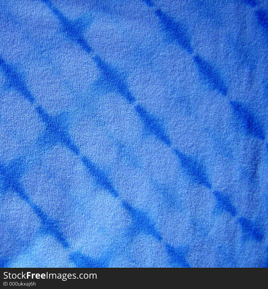 Blue Tie-dyed fabric