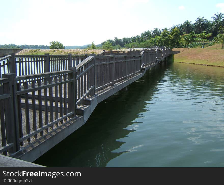 Bridge over calm waters